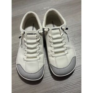 Hobibear Barefoot Sneakers Mens 41 White Canvas Wide Toe Box Shoes GST0071S